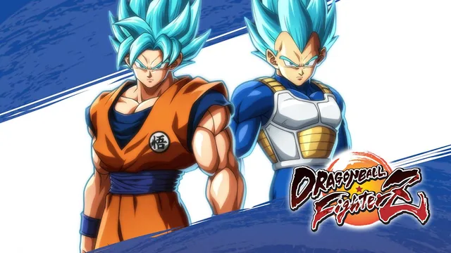 Capa de DRAGON BALL FighterZ Desbloqueio de SSGSS Goku e SSGSS Vegeta