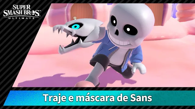 Capa de 【Disfarce】Traje e máscara de Sans