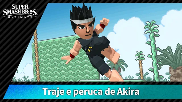 Capa de 【Disfarce】Traje e peruca de Akira