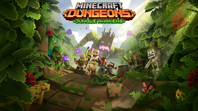 Capa de Minecraft Dungeons: O Despertar da Selva