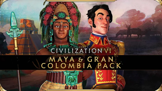 Capa de Civilization VI - Pacote Maia e Grande Colômbia