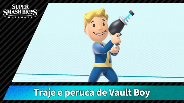 Capa de 【Disfarce】Traje e peruca de Vault Boy