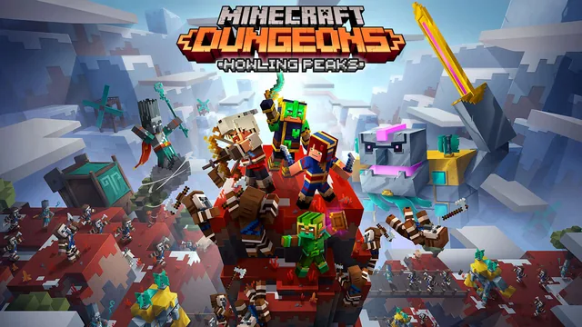 Capa de Minecraft Dungeons: Picos Uivantes