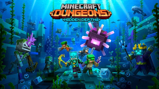 Capa de Minecraft Dungeons: As Profundezas Ocultas