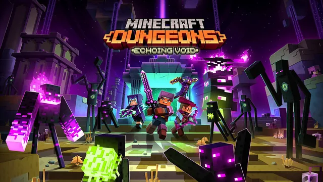 Capa de Minecraft Dungeons: Vazio Ecoante