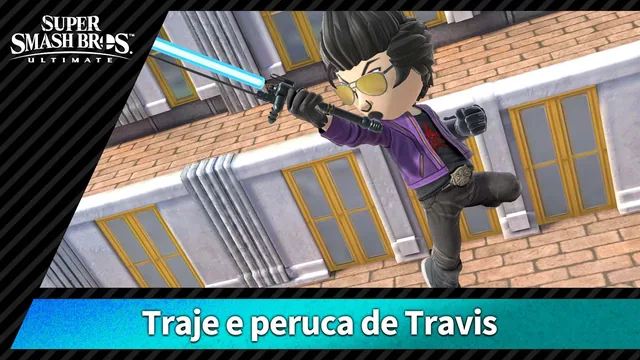 Capa de 【Disfarce】Traje e peruca de Travis