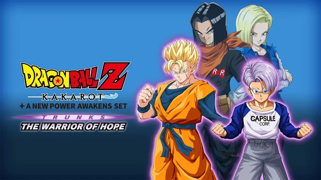 Capa de DRAGON BALL Z: KAKAROT + CONJUNTO UM NOVO PODER DESPERTA — TRUNKS, O GUERREIRO DA ESPERANÇA