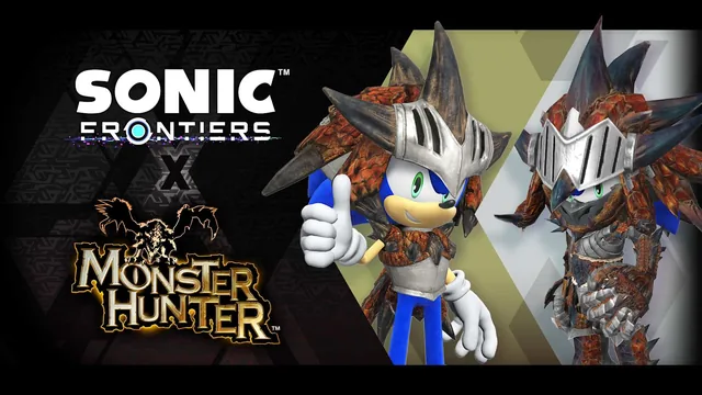 Capa de Sonic Frontiers: Pacote da Colaboração Monster Hunter