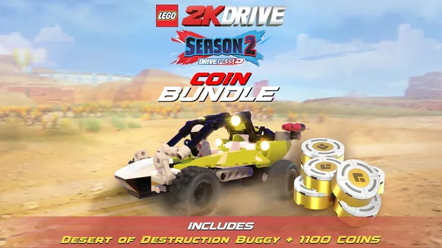 Capa de Pacote de Moedas da 2ª Temporada do LEGO® 2K Drive
