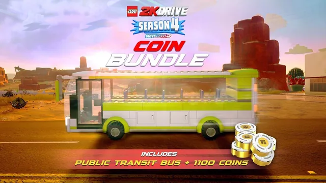 Capa de Pacote de Moedas da 4ª Temporada do LEGO® 2K Drive