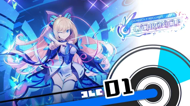 Capa de GUNVOLT RECORDS Cychronicle - Conjunto de músicas 1 - Lumen: ♪Carmim Deslumbrante ♪Mundo paralelo ♪Paraíso de Vidro ♪Último Desejo