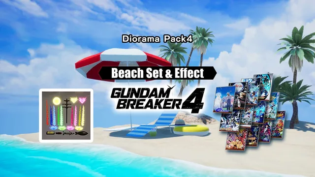 Capa de GUNDAM BREAKER 4 - Pacote de Diorama 4 - Conjunto de Praia e Efeitos