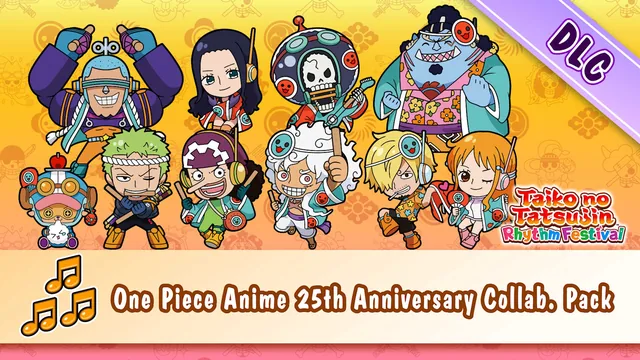 Capa de Taiko no Tatsujin: Rhythm Festival - Pacote Colaborativo de Aniversário de 25 Anos de One Piece