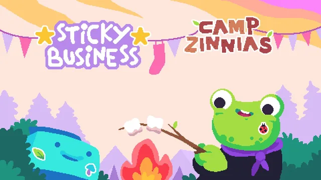 Capa de Sticky Business: Camp Zinnias