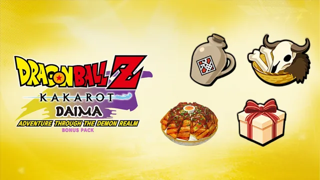 Capa de Bônus do Pacote DRAGON BALL Z: KAKAROT -DAIMA- Aventura pelo Reino dos Demônios