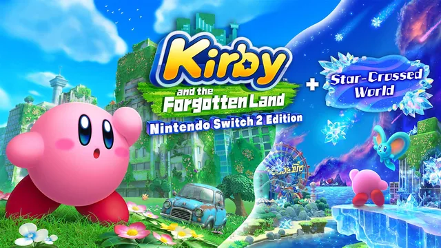 Capa de Pacote de melhoria Kirby™ and the Forgotten Land – Nintendo Switch™ 2 Edition + Star-Crossed World