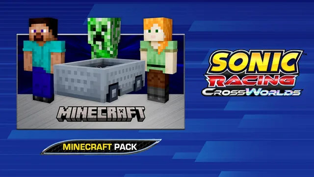 Capa de Sonic Racing: CrossWorlds - Pacote Minecraft