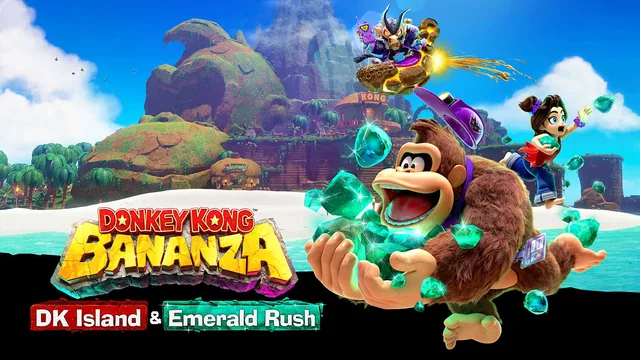 Capa de Donkey Kong™ Bananza: Ilha DK + Caça às esmeraldas