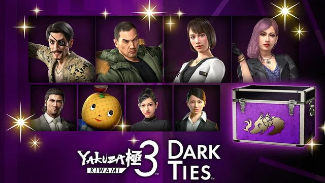 Capa de Yakuza Kiwami 3 & Dark Ties - Pacote de Caras e Gatas Lendários