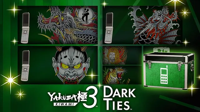 Capa de Yakuza Kiwami 3 & Dark Ties - Pacote de Personalização de Celular