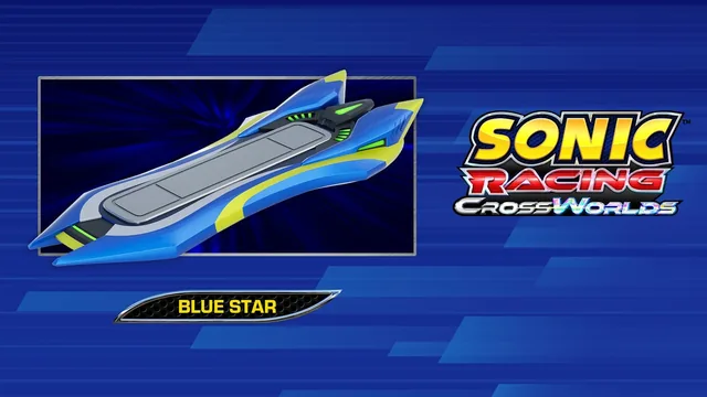 Capa de Sonic Racing: CrossWorlds - "Blue Star" Extreme Gear