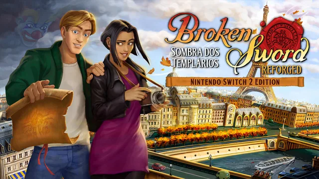Capa de Broken Sword - Sombra dos Templários: Reforged - Nintendo Switch 2 Edition Upgrade Pack