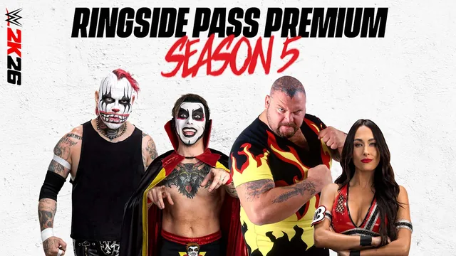 Capa de 5ª Temporada do Ringside Pass premium do WWE 2K26