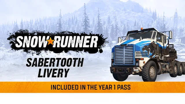 Capa de SnowRunner - Derry Longhorn 4520 Sabertooth Livery