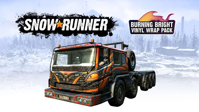 Capa de SnowRunner - Burning Bright Vinyl Wrap Pack