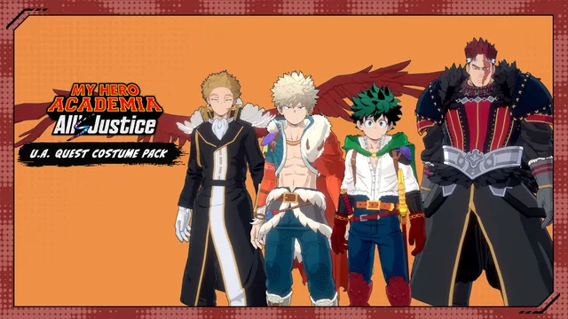Capa de MY HERO ACADEMIA: All’s Justice - Pacote de Trajes U.A. Quest