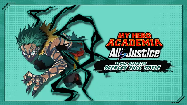 Capa de MY HERO ACADEMIA: All’s Justice - Personagem jogável: Izuku Midoriya Overlay Full Style