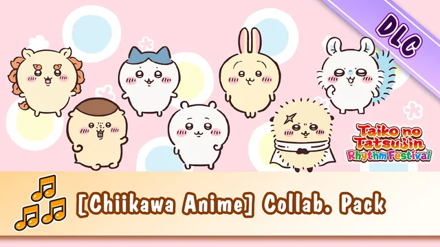 Capa de Taiko no Tatsujin: Rhythm Festival - [Chiikawa Anime] Collab. Pack