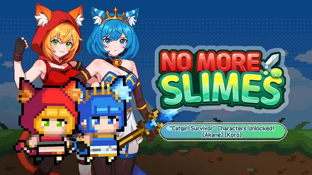 Capa de No More Slimes!! - "Catgirl Survivor" Characters Unlocked! [Akane] [Koro]