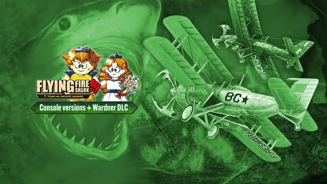 Capa de Flying Fire Shark Console versions + Wardner DLC