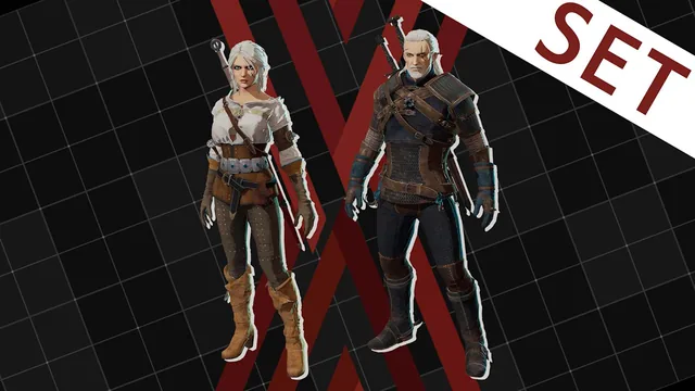 Capa de DAEMON X MACHINA™ Geralt and Ciri Outer Set
