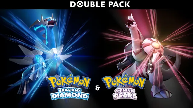 Capa de Pacote duplo com Pokémon™ Brilliant Diamond e Pokémon™ Shining Pearl