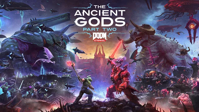 Capa de DOOM Eternal: The Ancient Gods – Parte Dois
