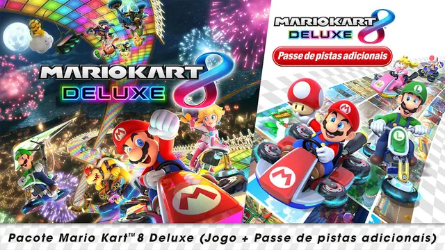 Capa de Pacote Mario Kart™ 8 Deluxe (Jogo + Passe de pistas adicionais)