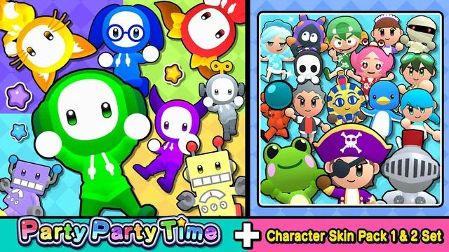 Capa de Party Party Time + Character Skin Pack 1 & 2 Set