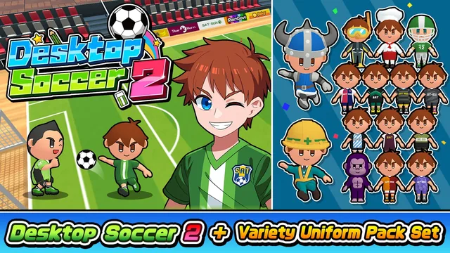 Capa de Desktop Soccer 2 + Variety Uniform Pack Set