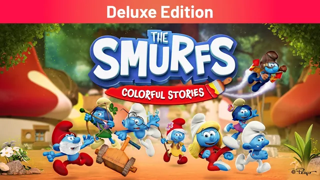 Capa de The Smurfs: Colorful Stories Deluxe Edition