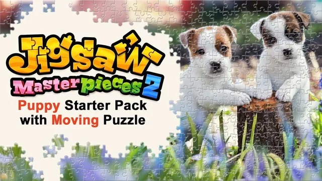 Capa de Jigsaw Masterpieces 2　Puppy Starter Pack with Moving Puzzle
