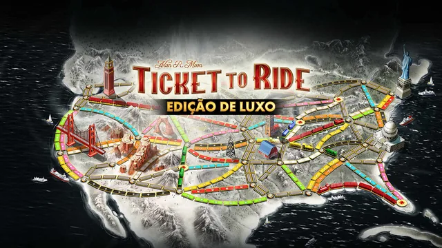 Capa de Ticket to Ride: Edição de Luxo