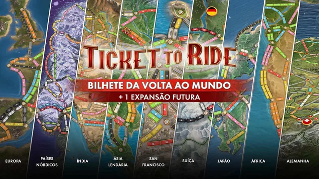 Capa de Ticket to Ride®: Bilhete da Volta ao Mundo