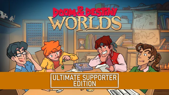 Capa de Doom & Destiny Worlds - Edição do Grande Apoiador