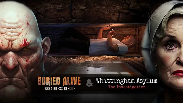 Capa de Buried Alive: Breathless Rescue & Whittingham Asylum: The Investigation