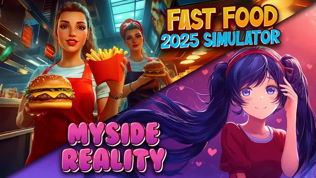 Capa de Fast Food 2025 Simulator & MYSIDE REALITY