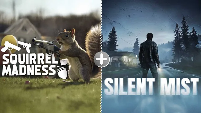 Capa de Squirrel Madness & Silent Mist