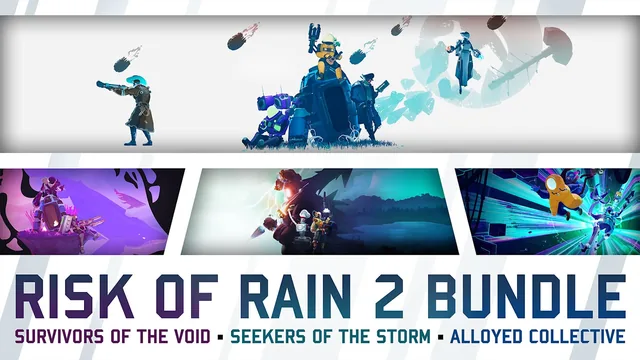 Capa de Risk of Rain 2 + Survivors of the Void + Seekers of the Storm + Alloyed Collective Bundle