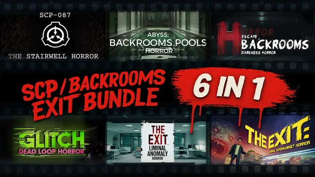 Capa de SCP / Backrooms / Exit Bundle 6 in 1